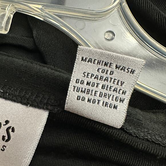 Chicos‎ Travelers Womens Cardigan Size 3 US XL Black Open Front Minimalist Lagom - Picture 4 of 8